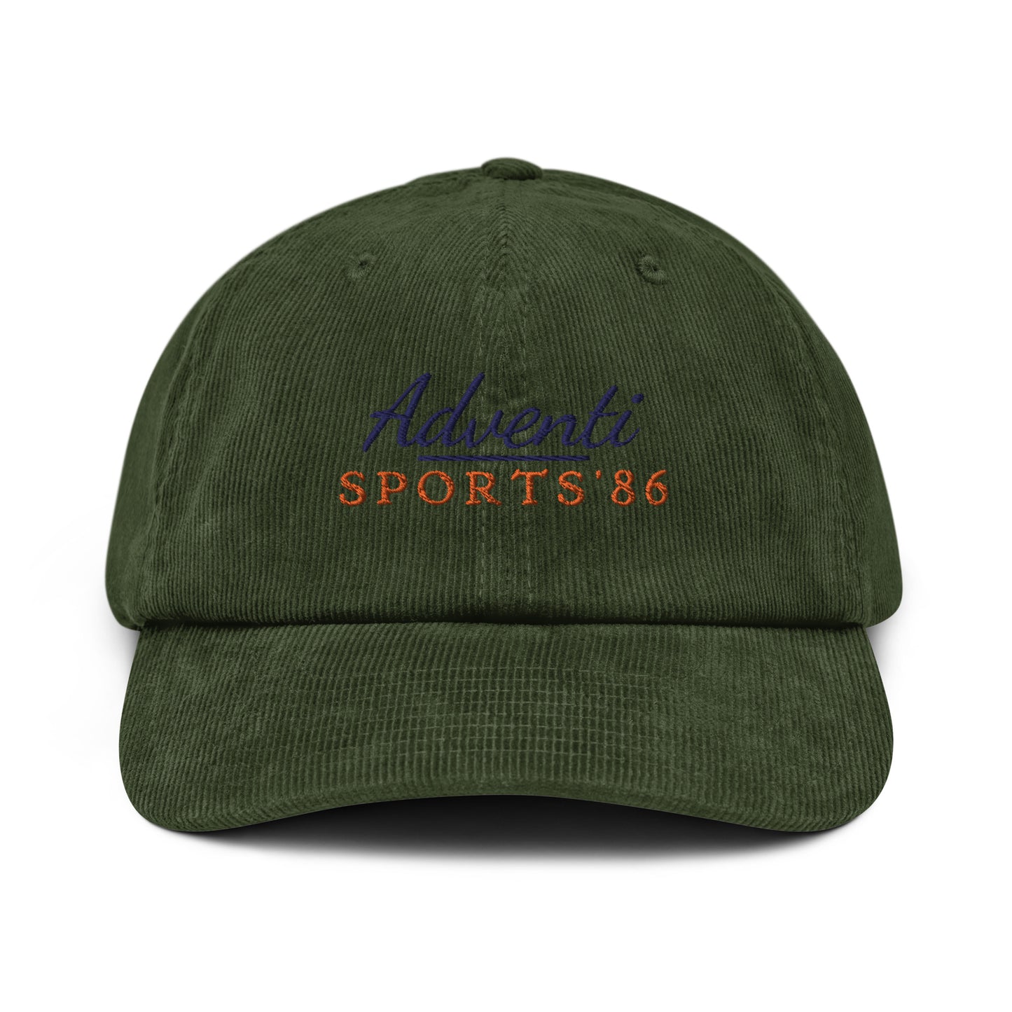 Olive Corduroy logo cap